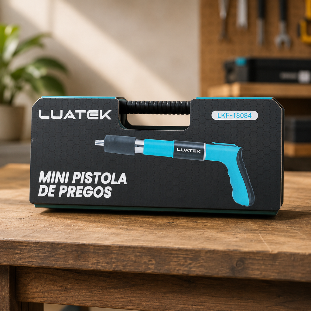 Pistola para Fixação de Rebites e Pregos Portátil- Luatek